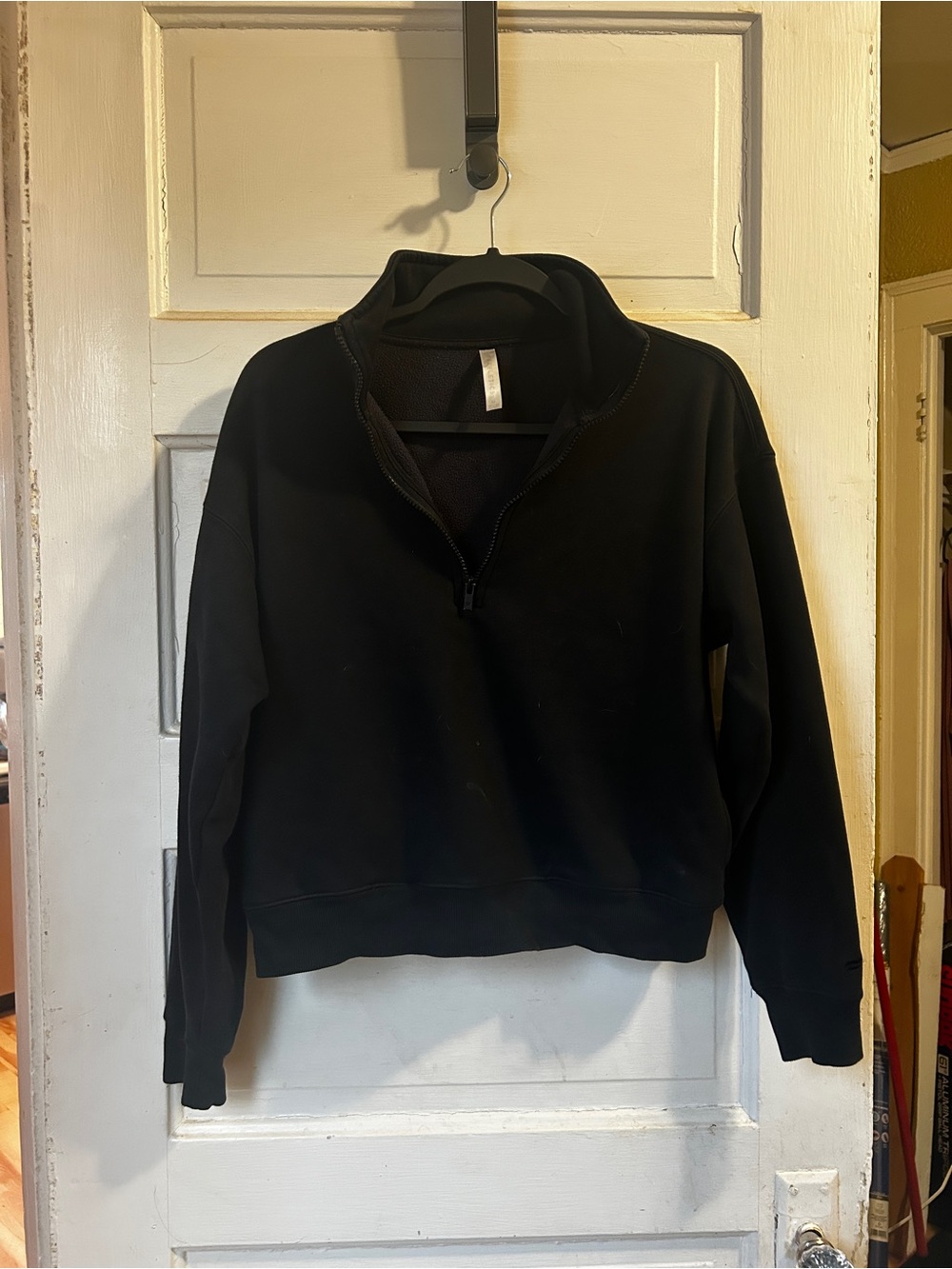 Fabletics quarter zip crop sweater